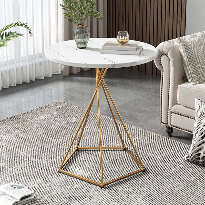 Wood Coffee Table Round Minimalist Coffee Table for Living Room