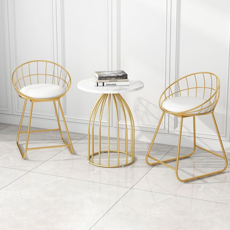 Fabric Dining Chair Scandinavian Open Back Armless Dining Chairs