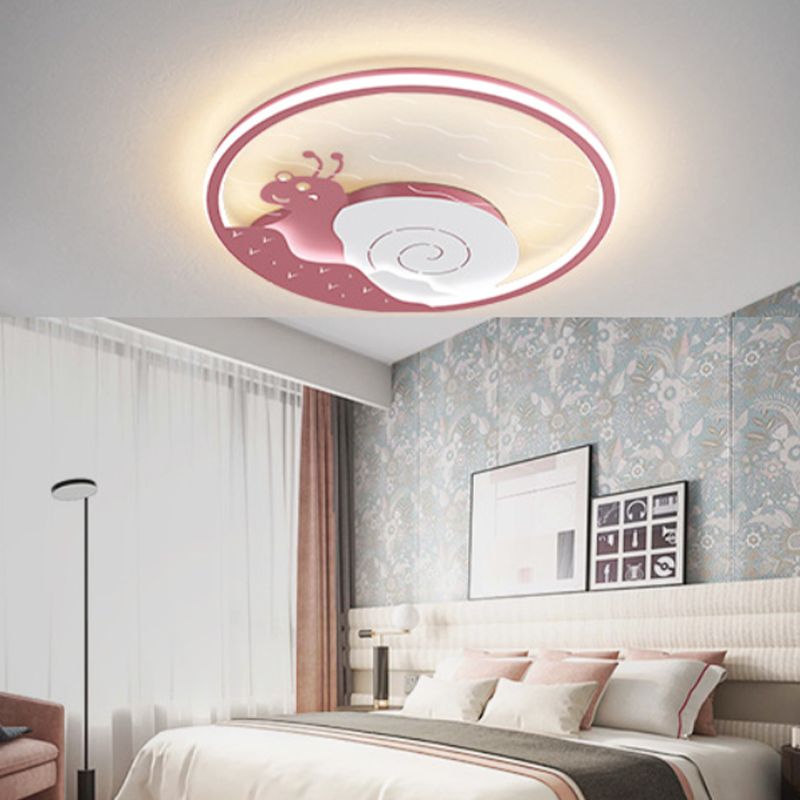 LED Flush Mount Ceiling Light Cartoon Animal Flush Mount Lamp for Child Room