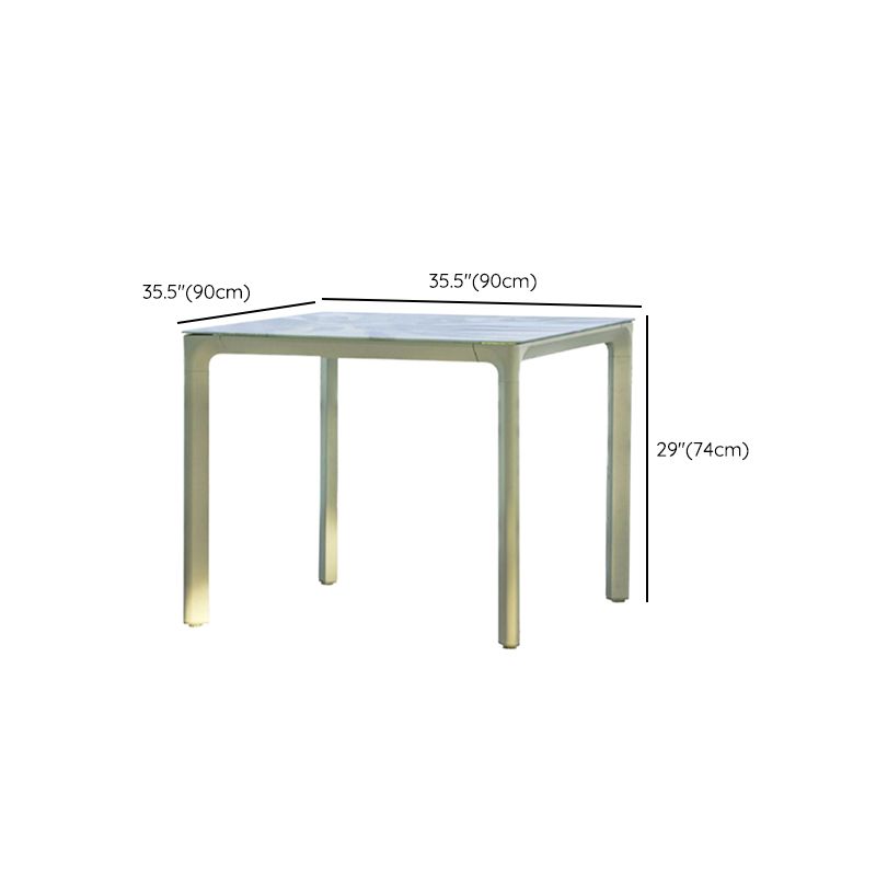 Modern Style Dining Set Glass Rectangular 1/2/3/5/7 Pieces Dining Set