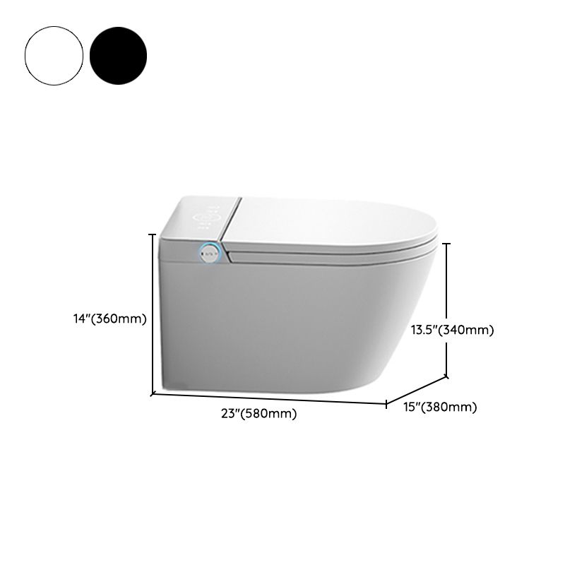 Modern Wall Mount Toilet All-In-One Porcelain Single Flush Urine Toilet