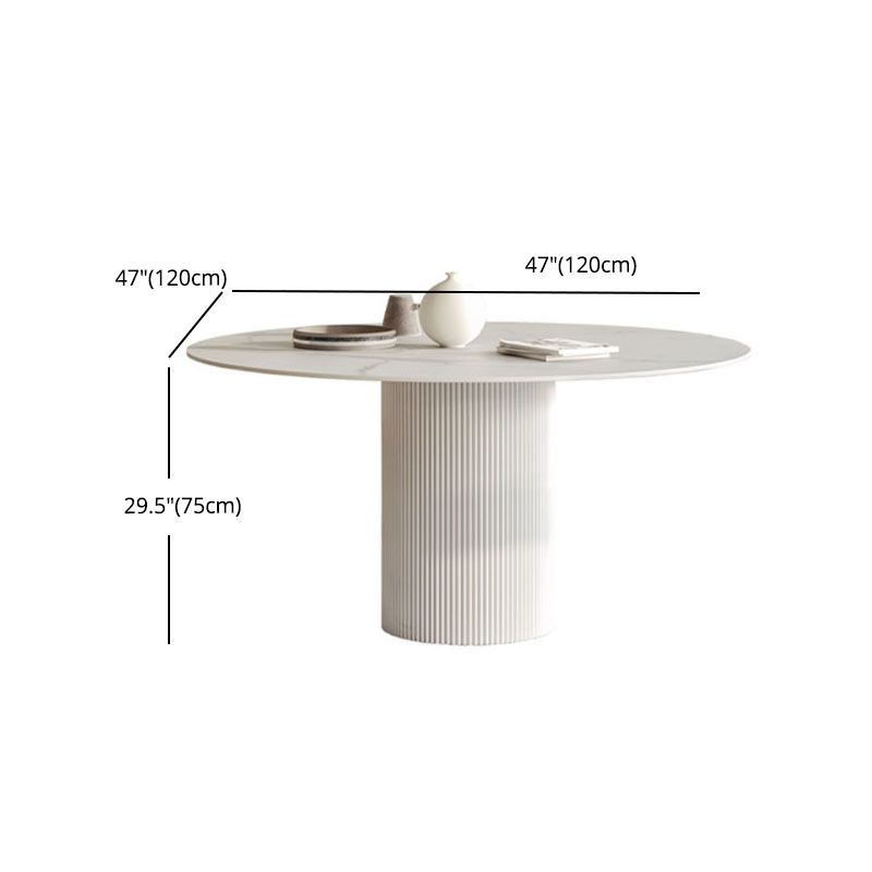Modern 1/4/5/7 Pieces Dining Set Round Stone Dining Table for Dining Room