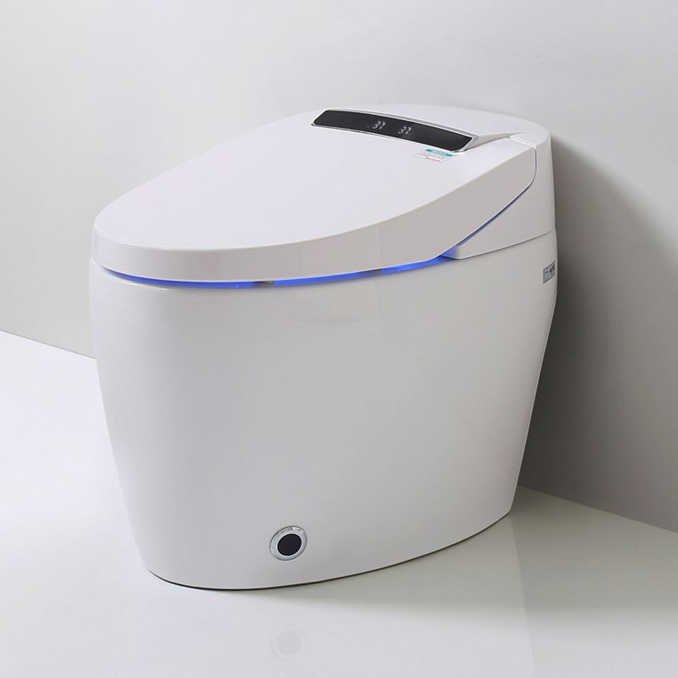 Modern One Piece Toilet Concealed Tank Toilet Bowl with Slow Close Seat for Washroom