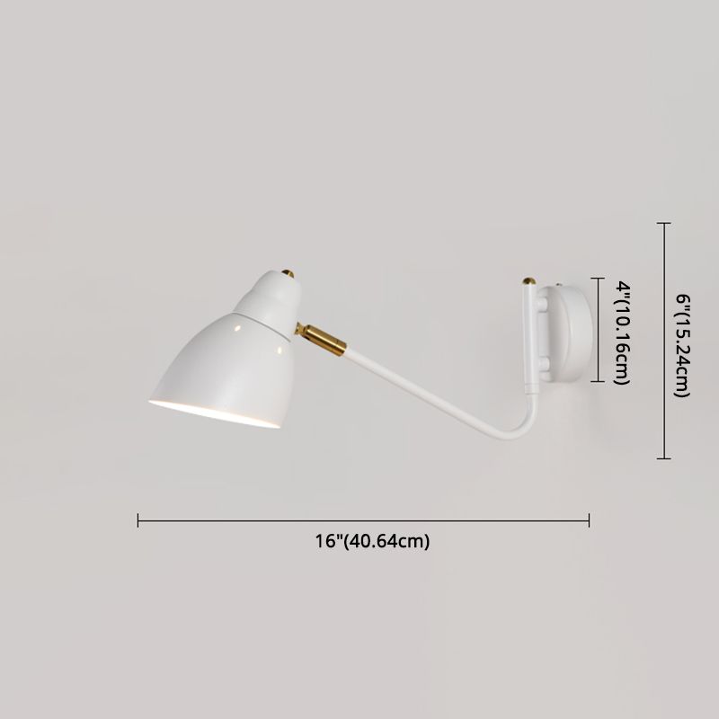 Metal Cone Wall Lighting Fixture Contemporary Style Wall Mount Light Fixture for Bedroom