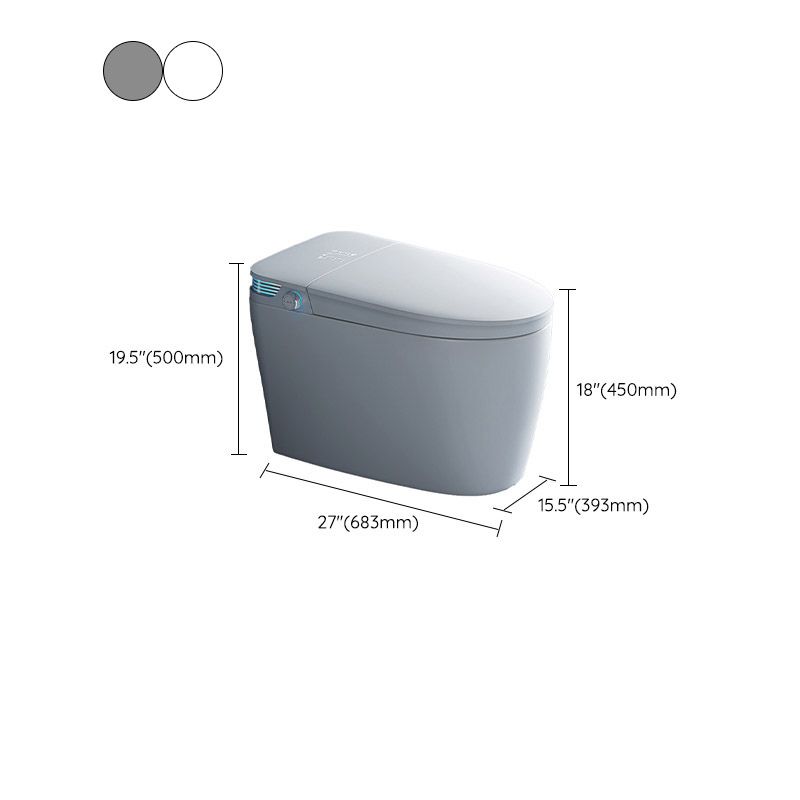 Modern One-Piece Toilet Bowl Floor Mounted Urine Toilet with Slow Close Seat for Washroom