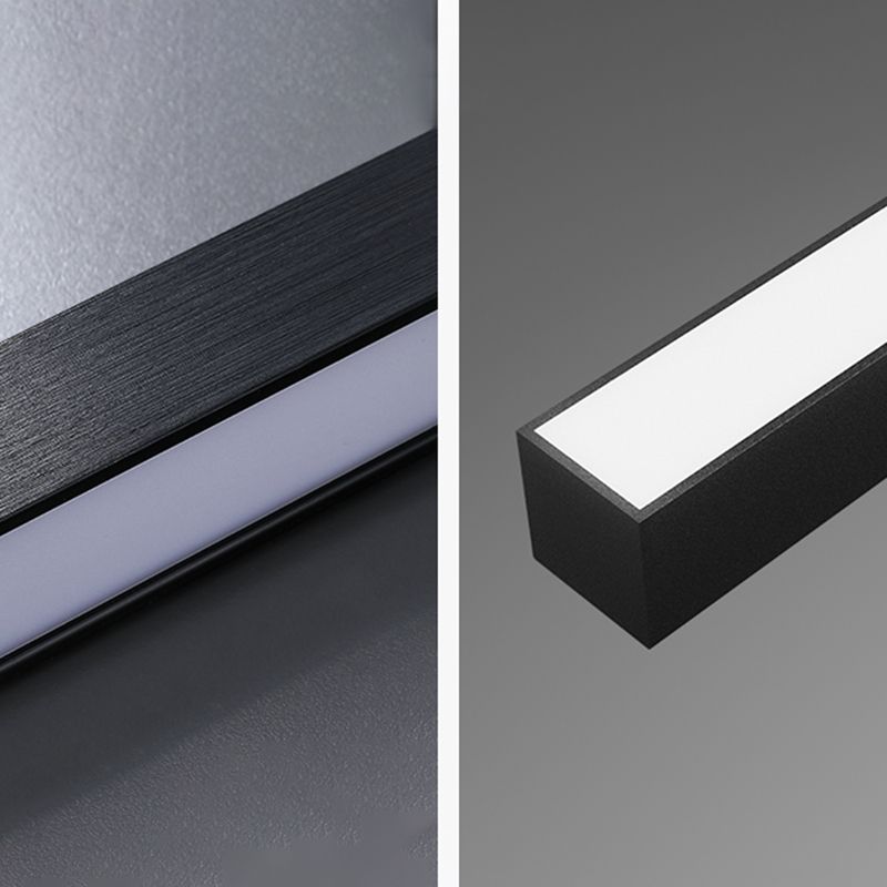 Linear Modern Flush Mount LED Metal Ceiling Mounted Light for Living Room