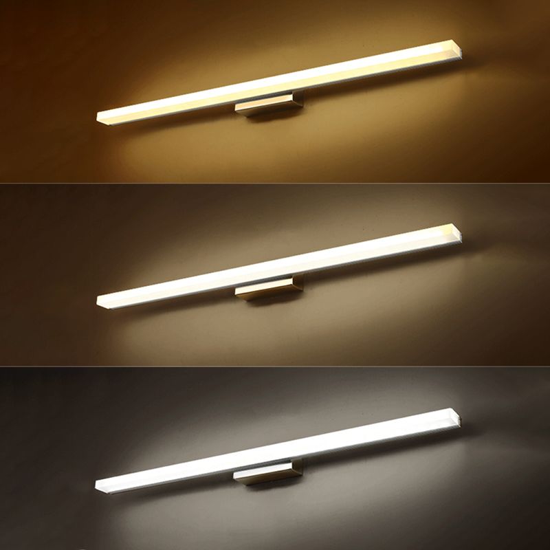 Modern 1-Light Acrylic Silver Wall Light Sconces Wall Mounted Lamp for Bathroom