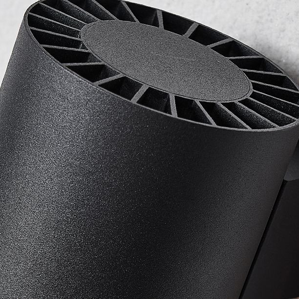 1-Licht-Zylinderwandleuchten zeitgenössischer Stil Metallwandmontage in Schwarz