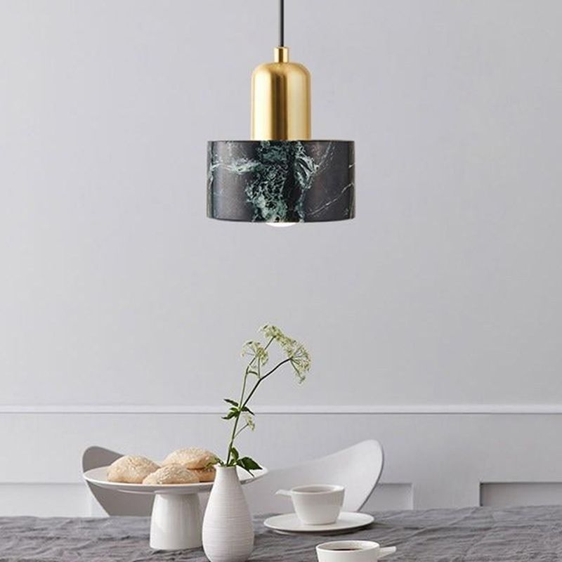 Moderne stijl cilinder naar beneden verlichting steen 1 licht hangende plafondlampen