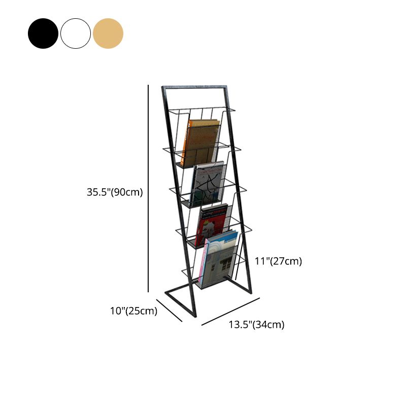 Libreria etagere in metallo scandinavo in ferro aperta libreria verticale aperta