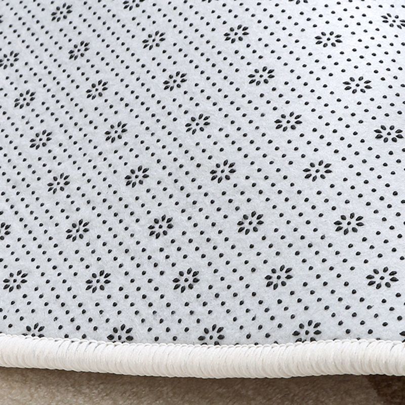 Simple Lines Rectangle Shape Rug Living Room Carpet Polyester Washable Area Rug