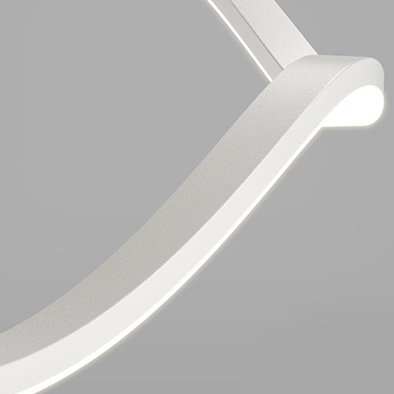 Nordic Twist Ceiling Hanging Light Metal LED Hanging Lamp for Dining Room