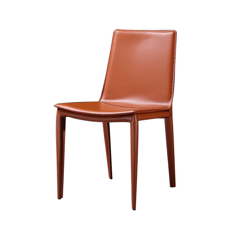 Contemporary Dining Metal Chair Armless Side Chairs for Kitchen