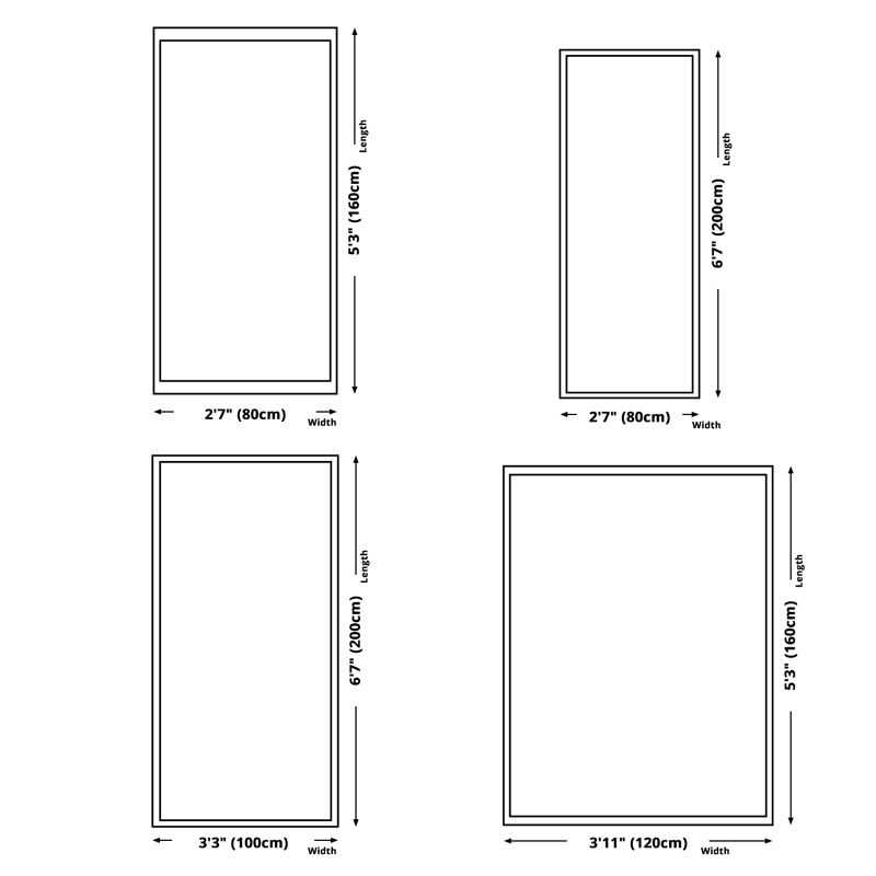 Geometric Indoor Rug Minimalist Carpet Washable Polyester Stain Resistant Area Rug for Home Decor