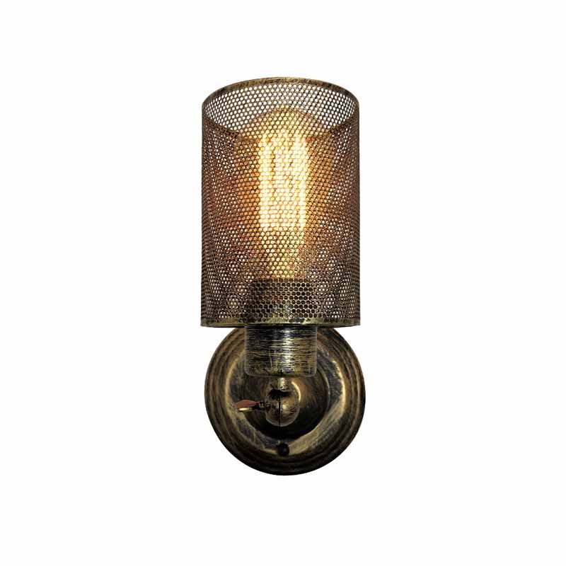 Modern Wall Sconce Adjustable Cylinder Shape Vanity Lamp with Metal Shade for Bathroom
