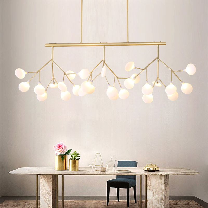 Modern Style Firefly Island Pendant Simple 27 Lights Island Light for Dining Room
