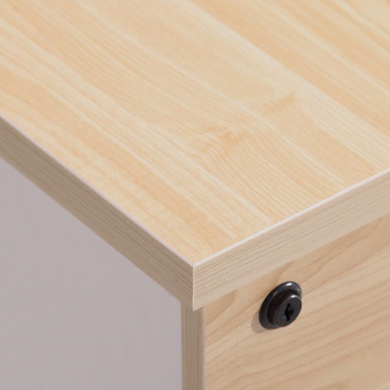 Modern Vertical Filing Cabinet Wood File Cabinet with Locking Storage