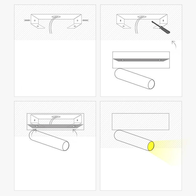Moderne metalen leeswandverlichting 1-licht cirkelcirkel lampje voor slaapkamer