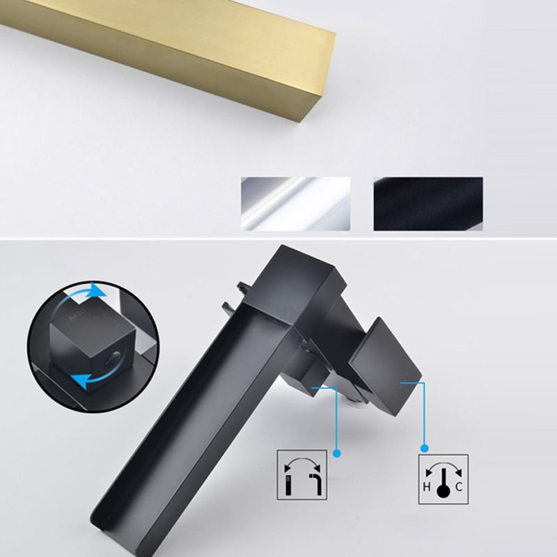Floor Mounted Metal Freestanding Tub Filler Waterfall Freestanding Faucet with Hose