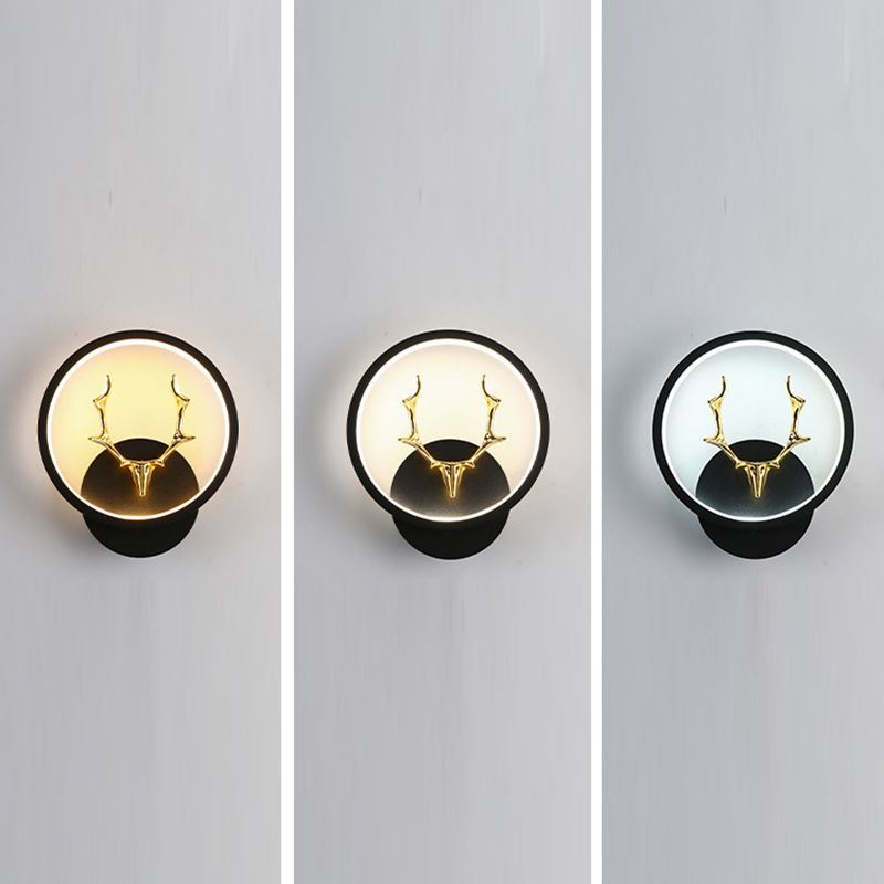 Application murale noire moderniste LED simple LED simple Mur Mur