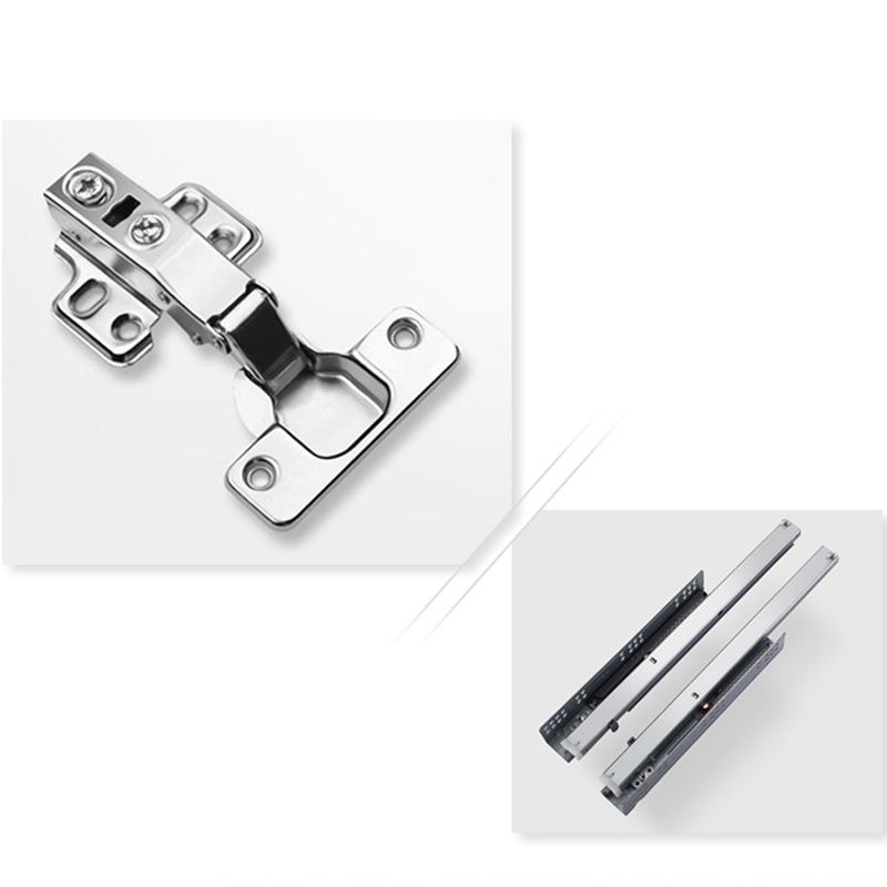 Glam Vanity Set Quartz Top Standalone Cabinet and Mirror Space Saver Vanity