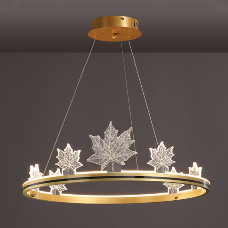 Lustres modernes en forme ronde lumineuses en métal 8 lustres d'éclairage clair léger