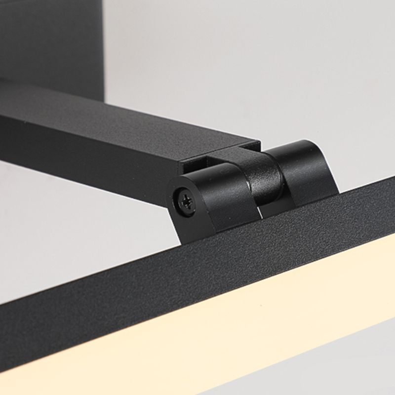 Metal Linear Shape Mirror Wall Light Modern Style 1 Light Mirror Wall Mount Light