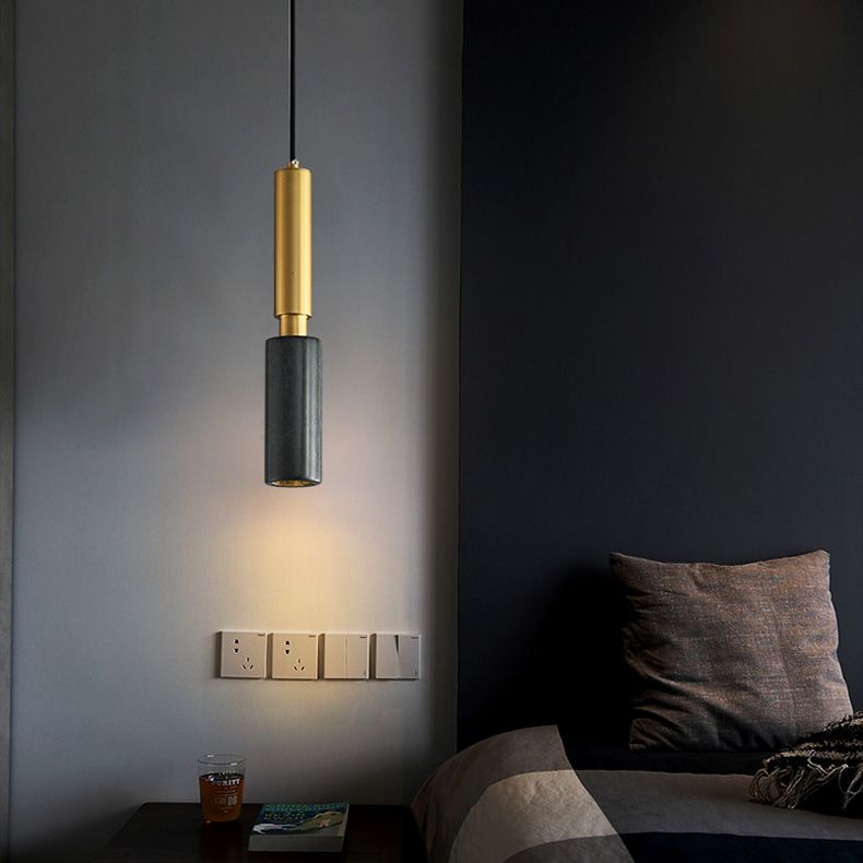 Plateau de luminaire en pierre simple style suspendu suspendu