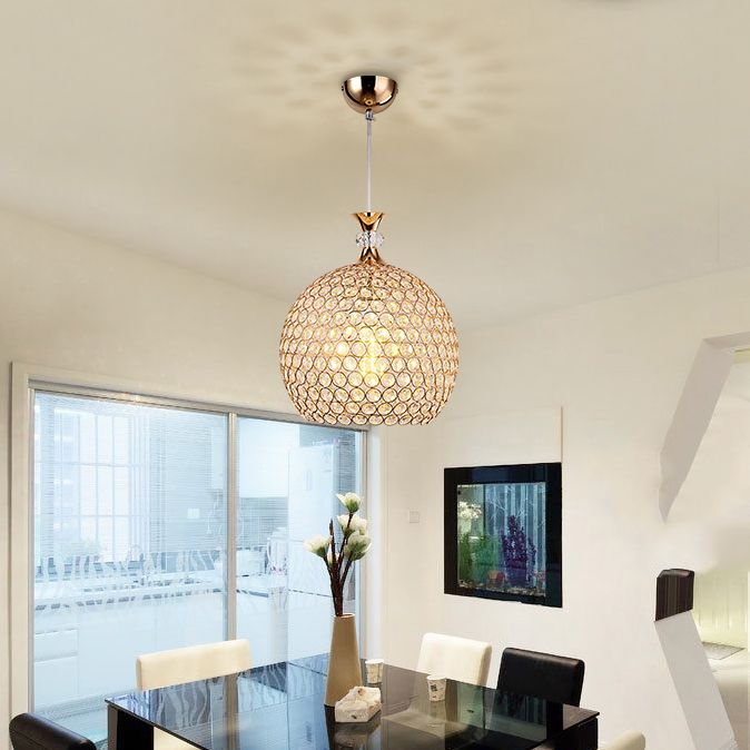 Luminaire suspendu moderniste à lampe en forme de dôme pour le couloir