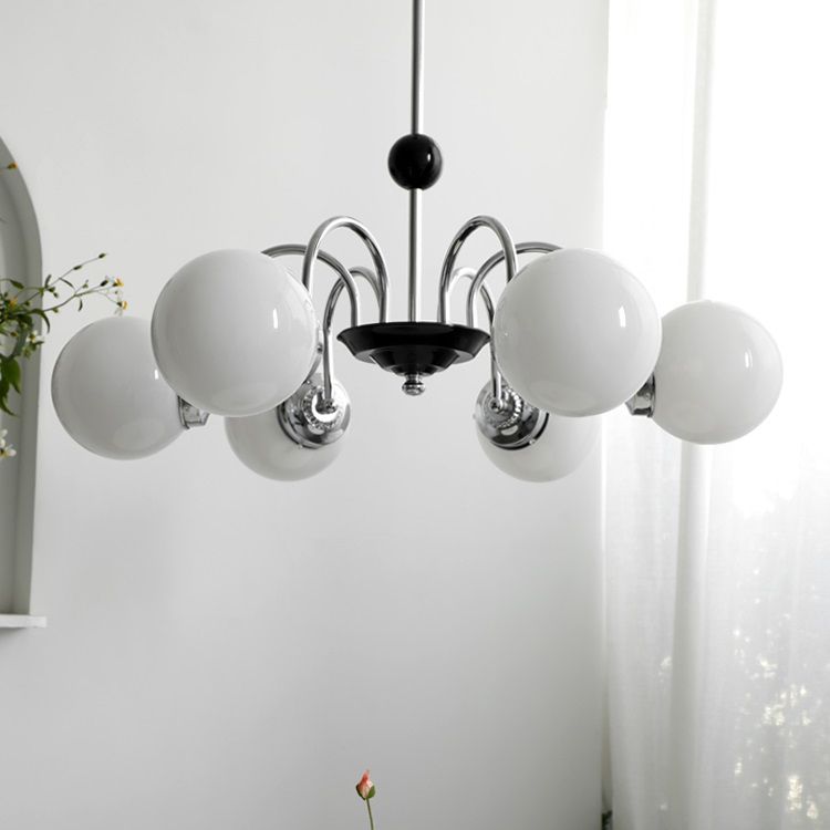 Stile moderno Global Hanging lampadario Light Light Glass Lampadario Fissature di illuminazione