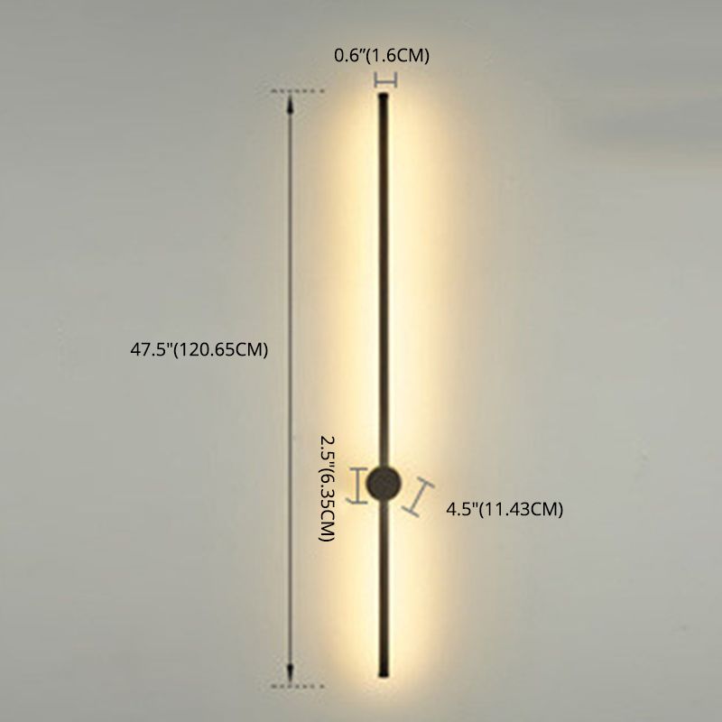 Moderno Minimalista de estilo LED LED LED LEACHIVE LIGHTING LINULACIÓN DEL ALUMINIO DEL ALUMINIO ILUMINACIÓN EN ENCENDIDO NEGRO