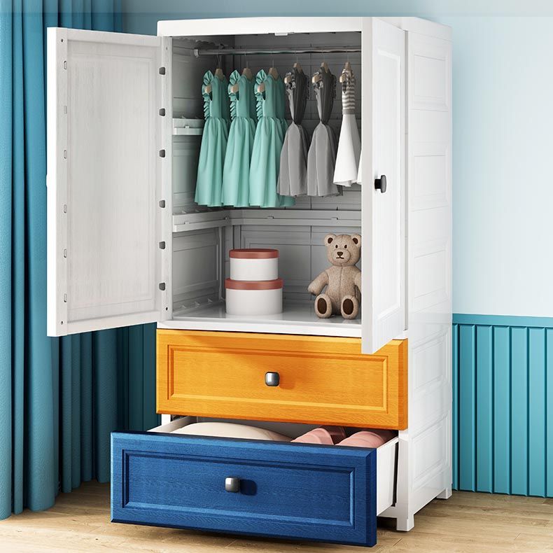 Plastic Wardrobe Armoire Contemporary Hinged Wardrobe Cabinet