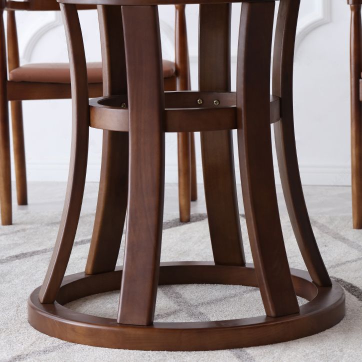 Traditional Standard Sintered Stone Top Dining Room Set of Round Shape for Kitchen Table Set