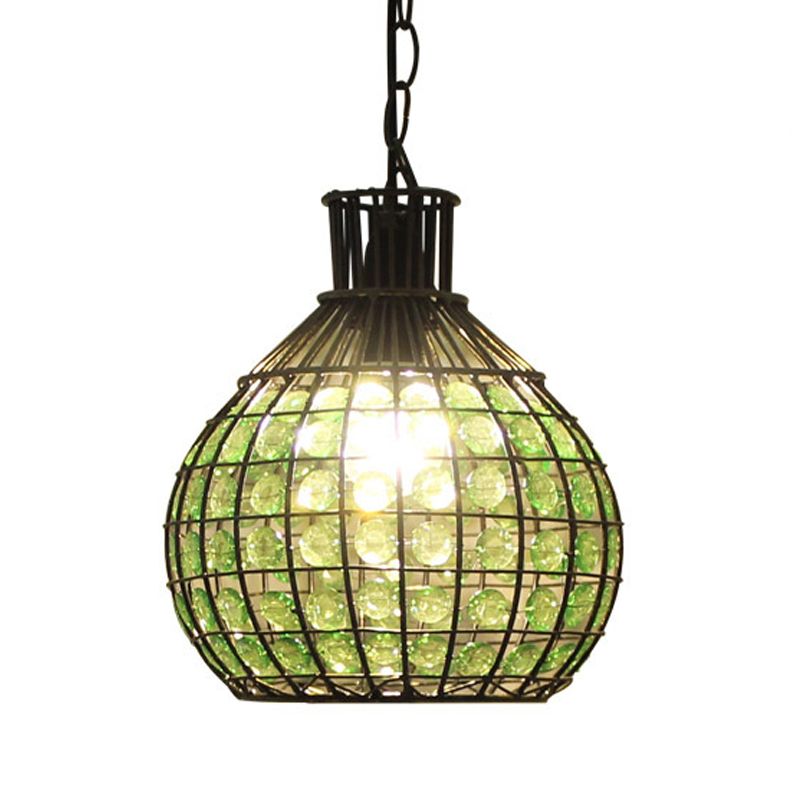 1 SUSPENSION PRENDANT PRENDANT VINTAGE BAL METAL METAL PLAFIER PLACE ALIMENTATION EN ROUGE / GREEN / POUR PUPLE POUR RESTAUT