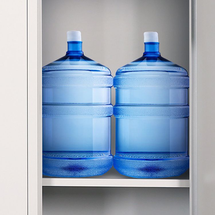 Metal Contemporary Cabinet for Bathroom White Steel Storage Cabinet