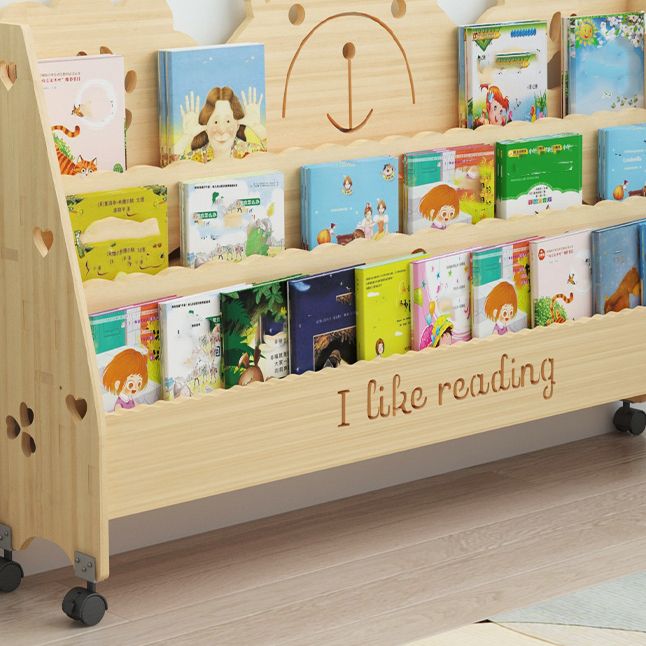 Libreria in stile scandinavo chiuso la libreria in legno massiccio per casa e ufficio