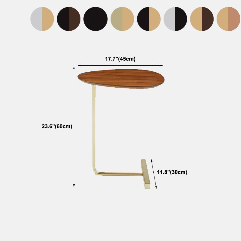 Nordic C End Table Wood Minimalist Side End Table for Living Room