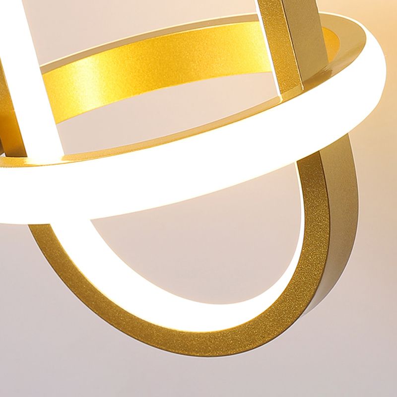 Luce contemporanea a 2 luci a 2 luci a parete a parete montata per la camera da letto