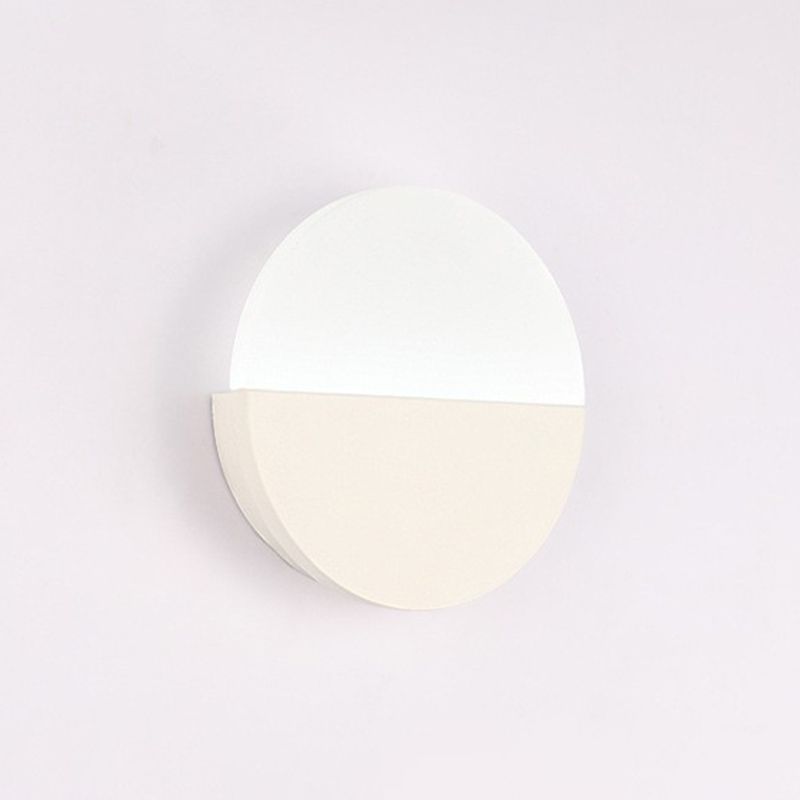 Circle Wall Light Contemporary Acrylic 1 Light Wall Mount Lighting for Bedroom