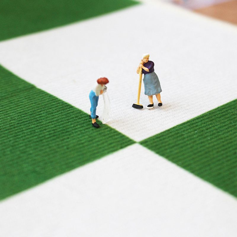 Green Modern Rug Polyester Color Piece Rug Washable Area Rug for Living Room