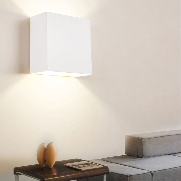 Modern Style Metal Wall Light Geometric 2 Lights Wall Washer for Living Room