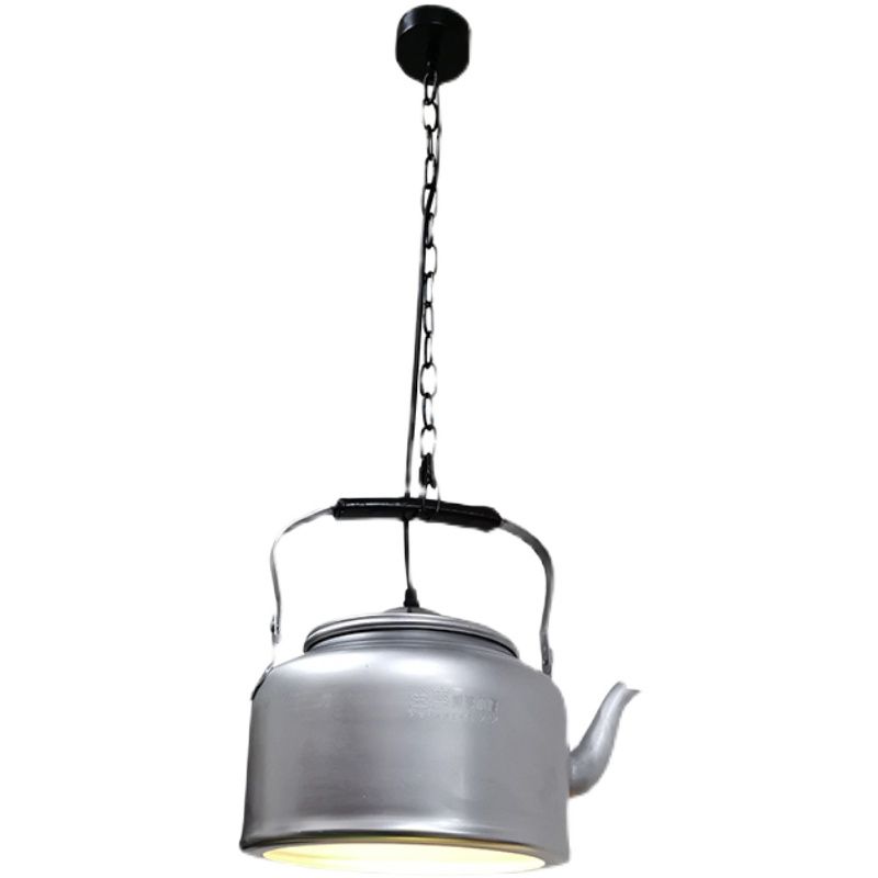 Art Deco Industrial Style Kettle Shade Pendant Light Fixture Metal 1 Light Hanging Lamp