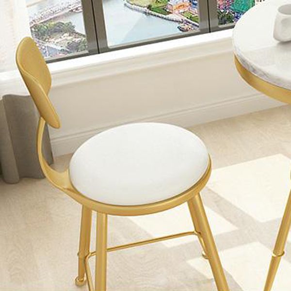 Glam Armless Kitchen Dining Side Chair Open Back Dining Side Chair
