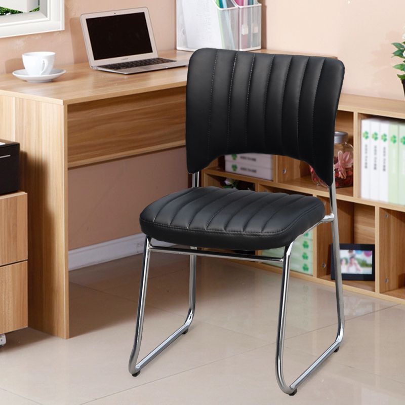 Modern Style Task Chair Mid-Back Ergonomic Armless Office Chair