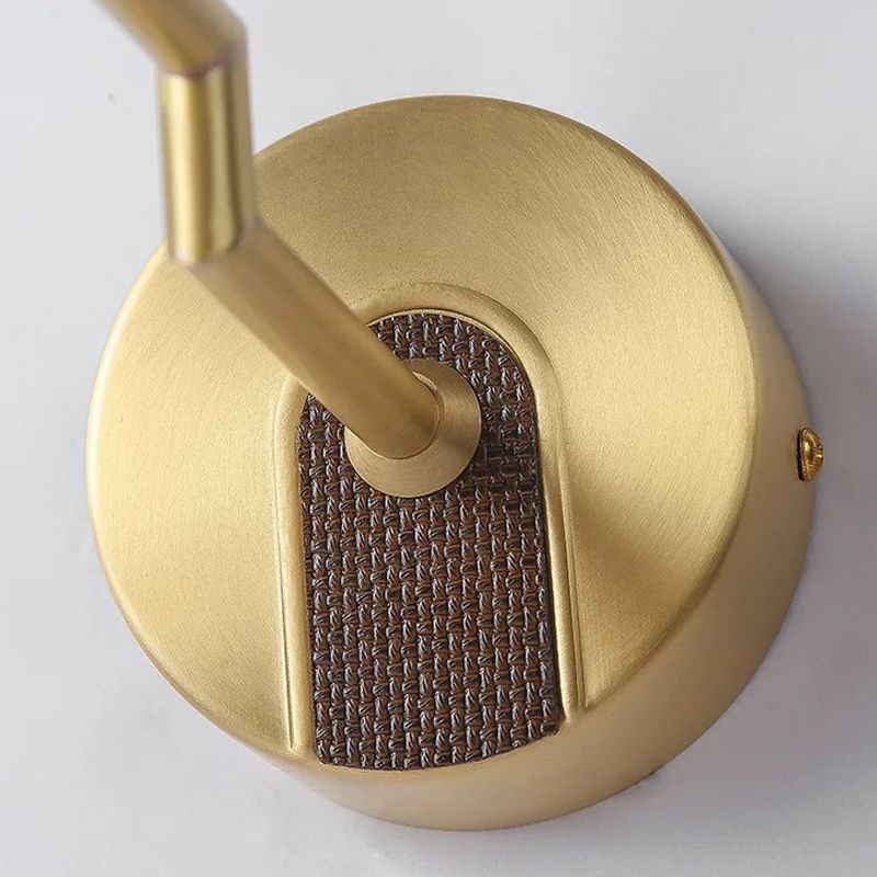 Modern Style Strip Shape Wall Sconce Metal 1 Light Sconce Light for Bathroom