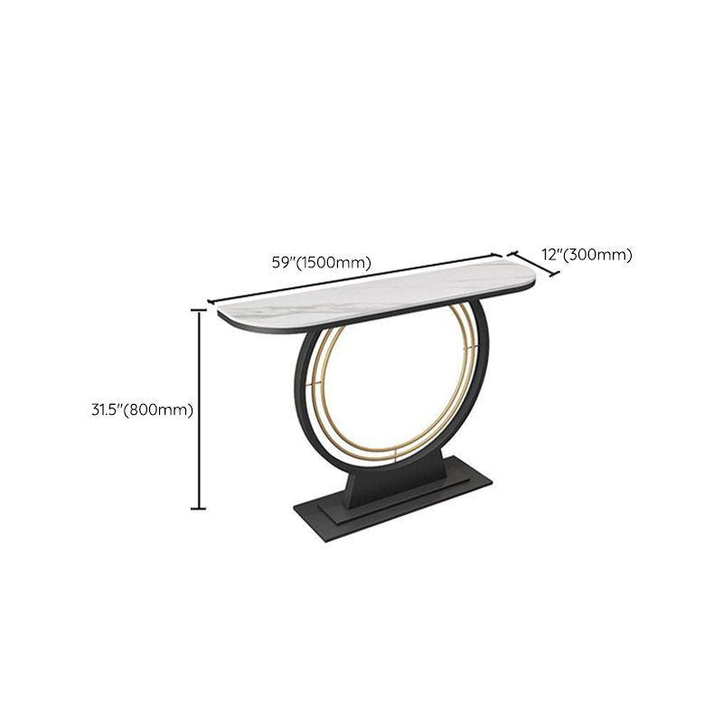 Rectangle Modern Console Accent Table Antique Finish Console Sofa Table