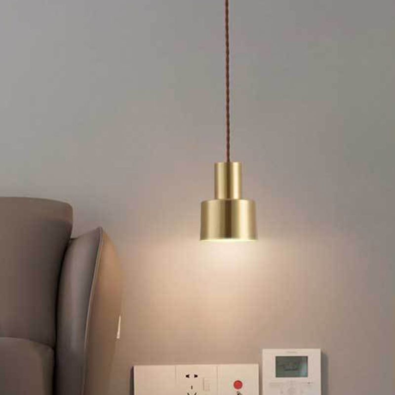 Golden Metal Hanging Light Postmodern Style Pendant Light Hanging Light for Living Room