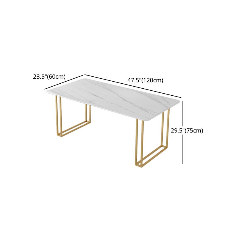 Glam Style 1/2/5 Pieces Dining Set White-gold Table Kitchen Set for Dining Room