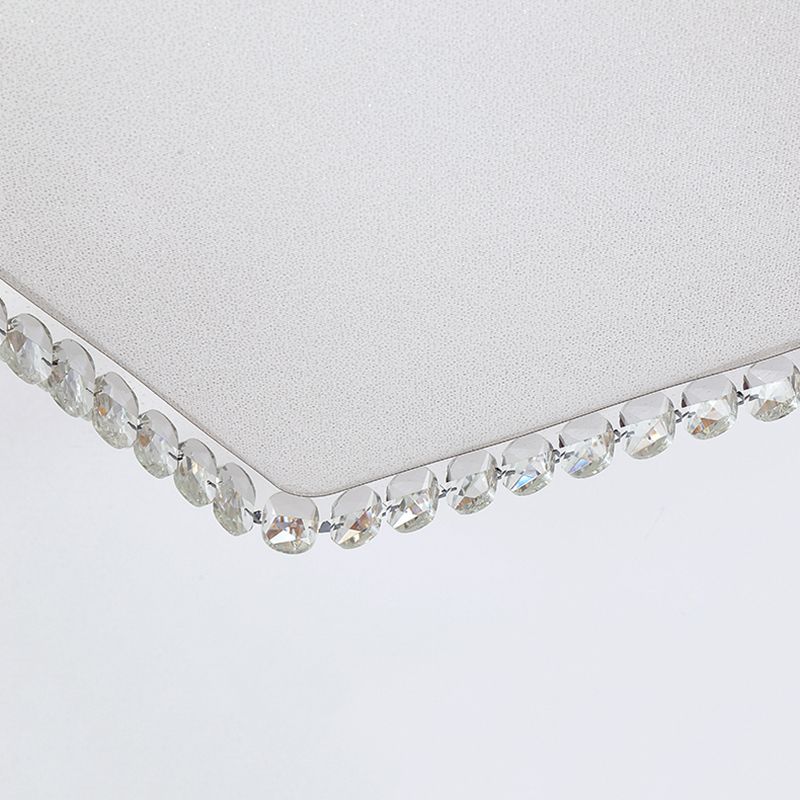 Plafonnier LED en cristal à deux niveaux, montage encastré en acier inoxydable, Style de luxe moderne, pour salon