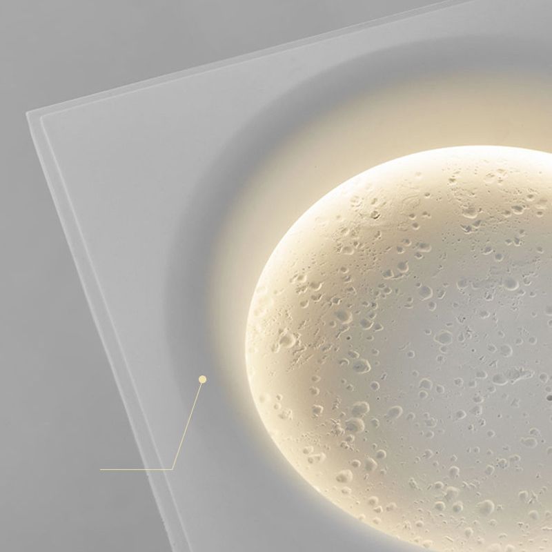 Simple Round Wall Lamps Stone Wall Light Fixtures for Living Room